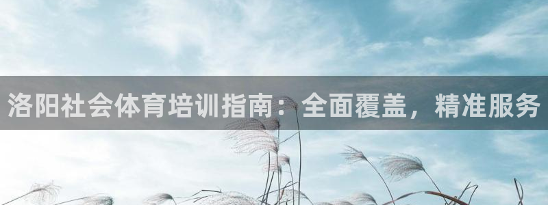 尊龙凯时干什么的：洛阳社会体育培训指南：全面覆盖，精
