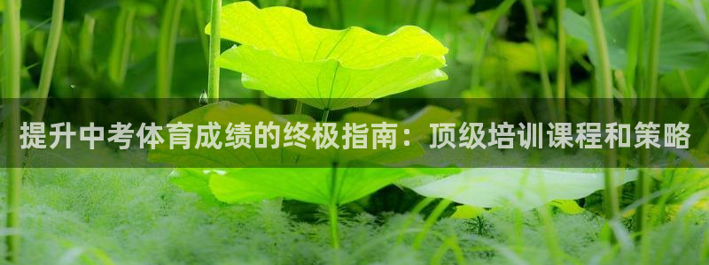 尊龙人生就是博网站下载：提升中考体育成绩的终极指南：