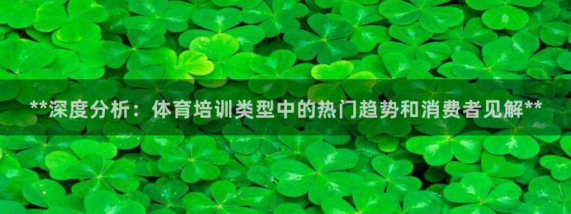 国际凯时ag优质运营商：**深度分析：体育培训类型中