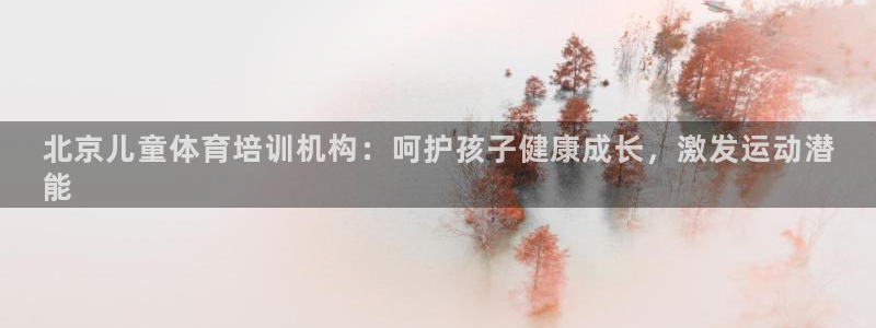 尊龙凯时官网版登录：北京儿童体育培训机构：呵护孩子健
