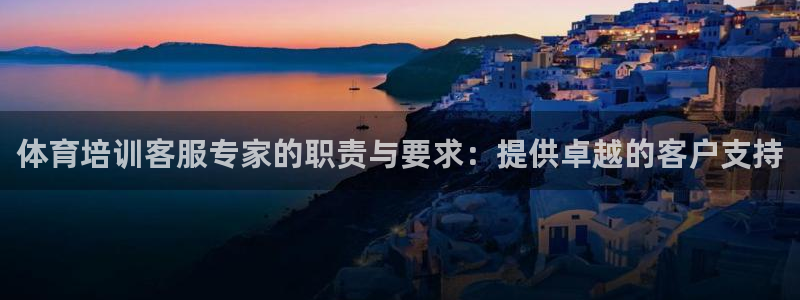 尊龙官网手机版下载：体育培训客服专家的职责与要求：提